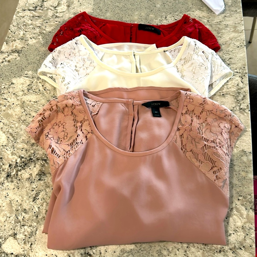 Set of 3 I Crew Blouses